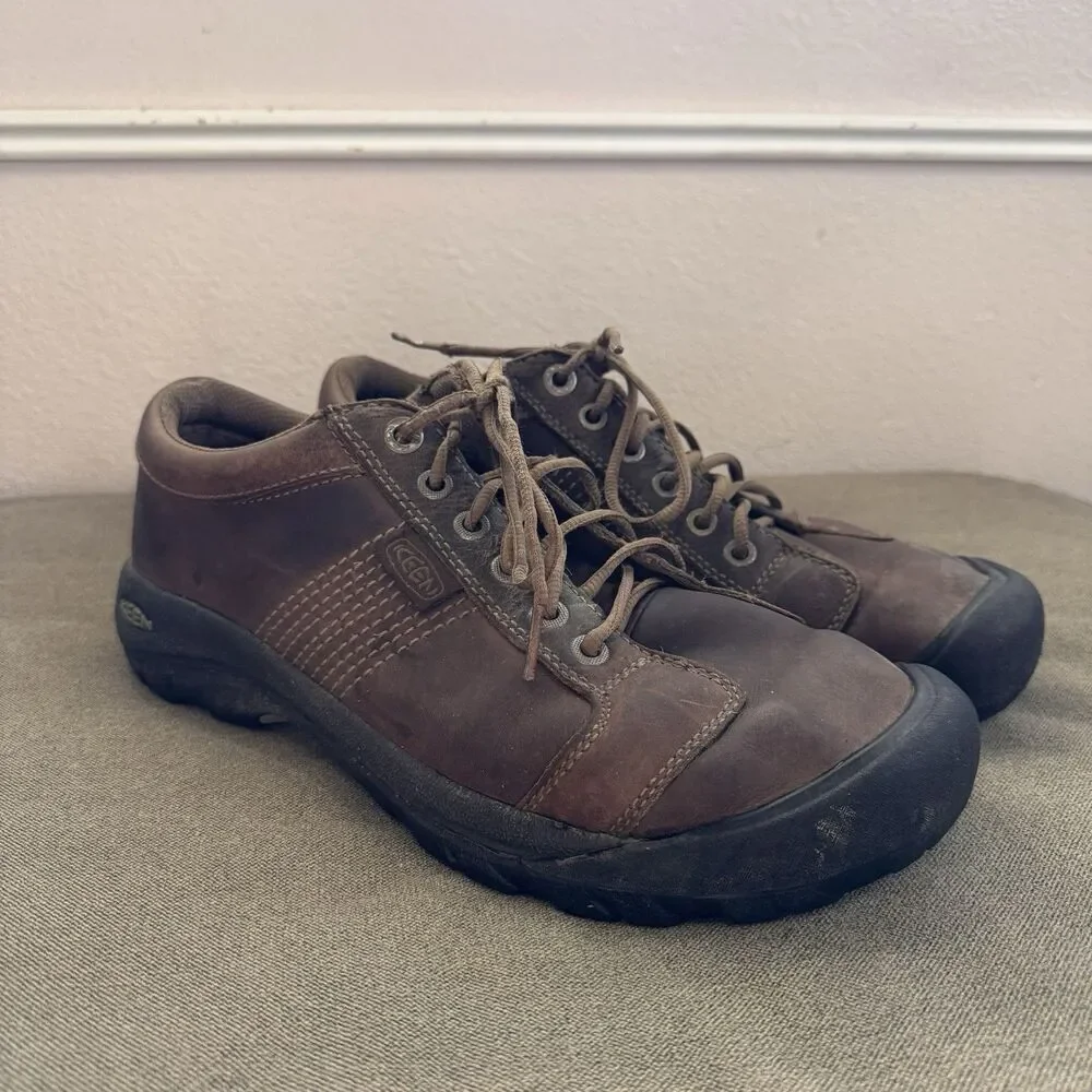 Keen Austin Shoe Brown Men US 11.5 casual outdoor oiled leather gorpcore Hiking